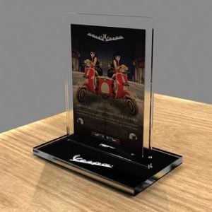 Kệ tờ rơi mica 4 ngăn KTR-151012